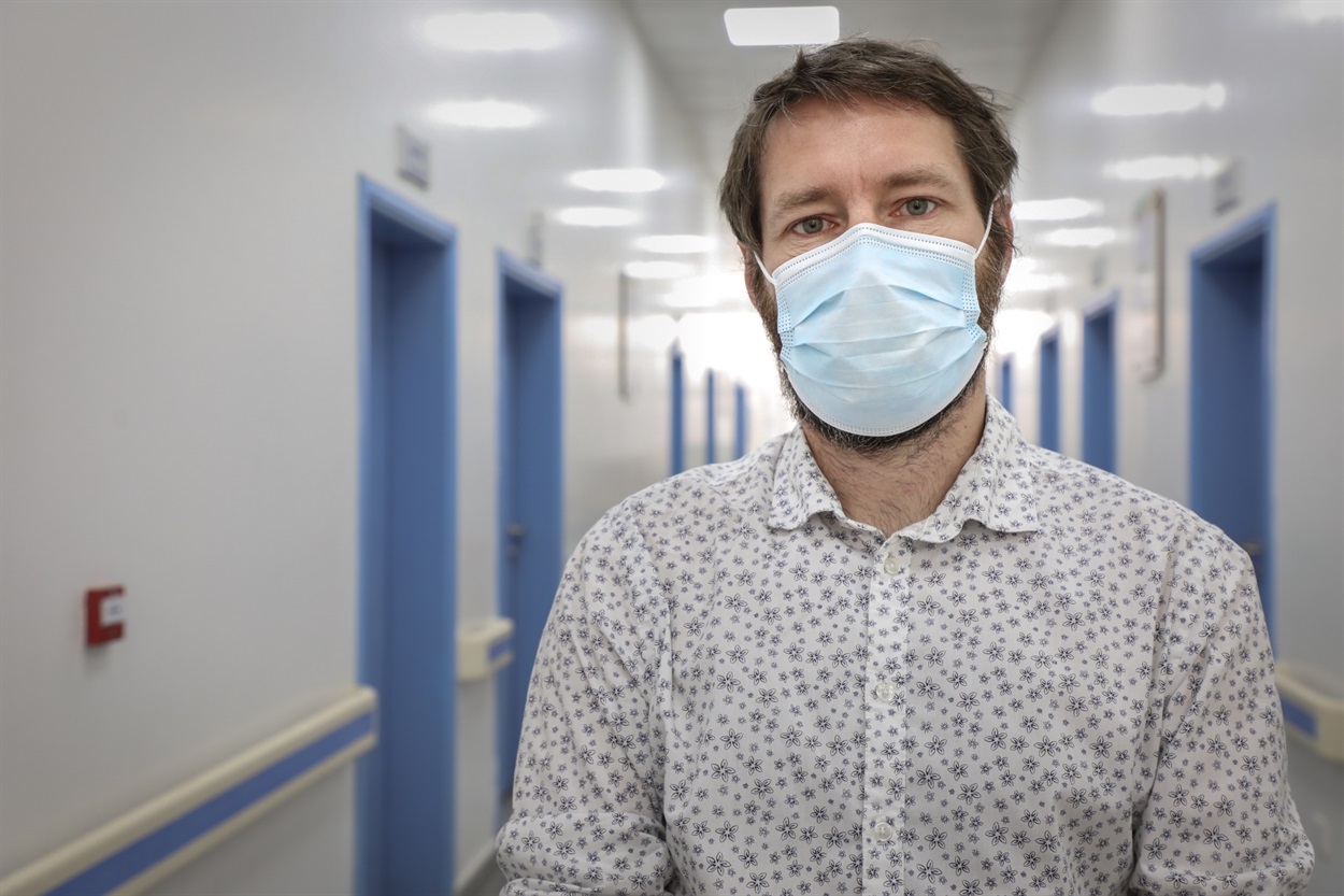 Координатор проєкту MSF у Дніпрі та Запоріжжі Жиль Гранклеман. Фото MSF  