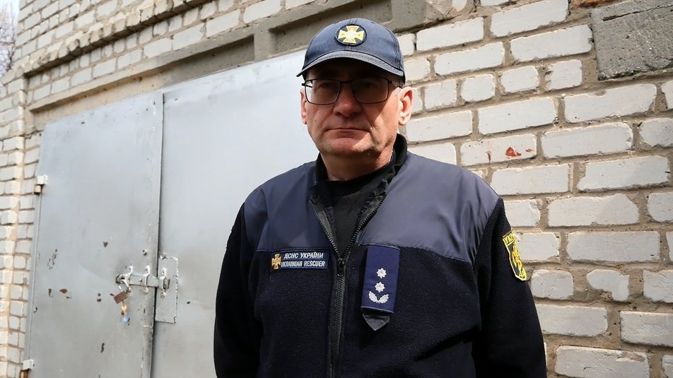 Володимир Панасейко, заступник начальника підрозділу ГУ ДСНС України в Запорізькій області. Фото: ГУ ДСНС України в Запорізькій області