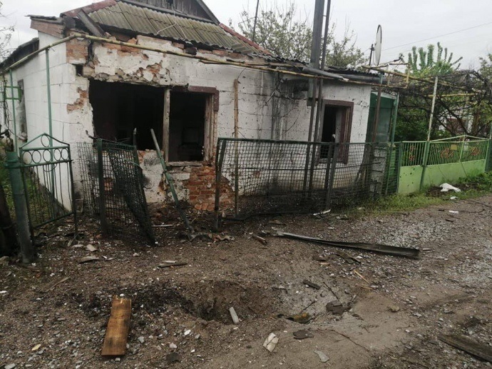 Зруйнований будинок у Гуляйполі