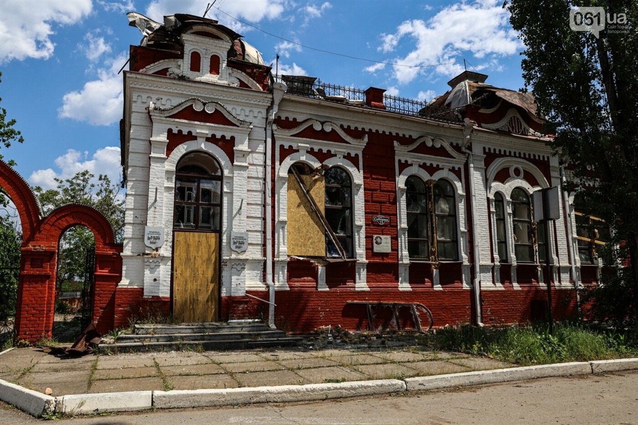 Пошкоджений краєзнавчий музей Гуляйполя