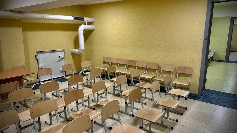 Відремонтоване укриття в закладі освіти Запоріжжя